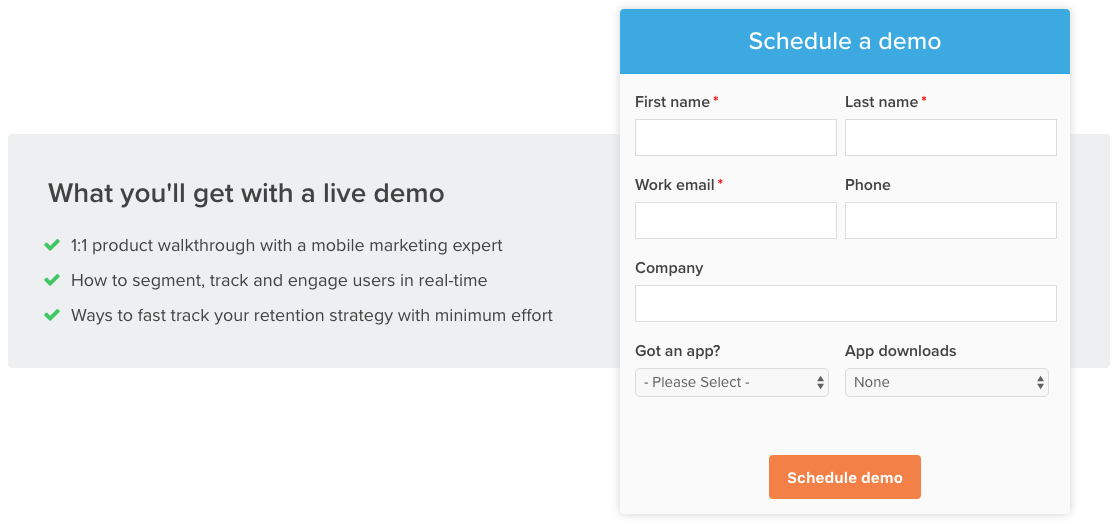 Sign up form fixed