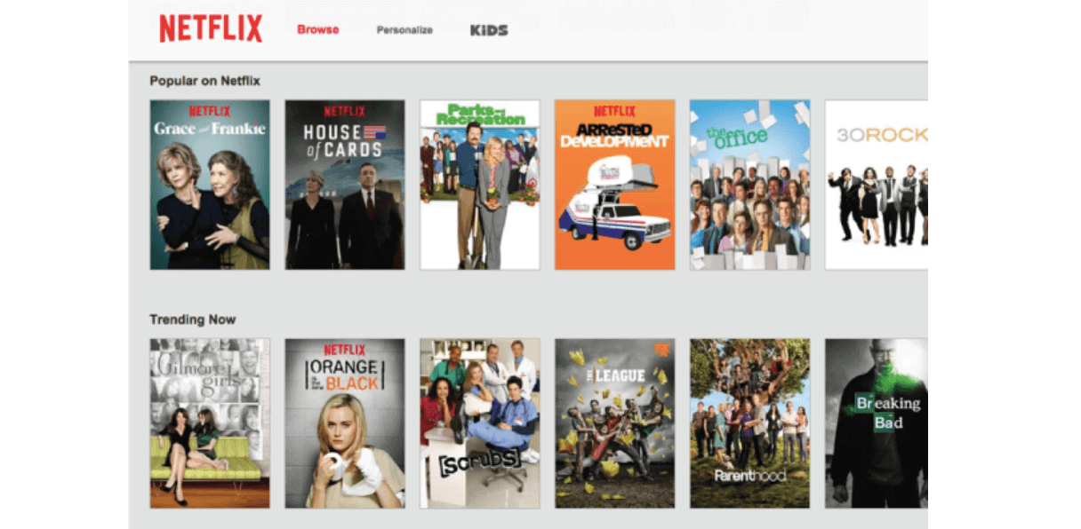 Netflix uses viewing routines to make meaningful suggestions and cross-device progress maintaining a seamless omnichannel user experience.