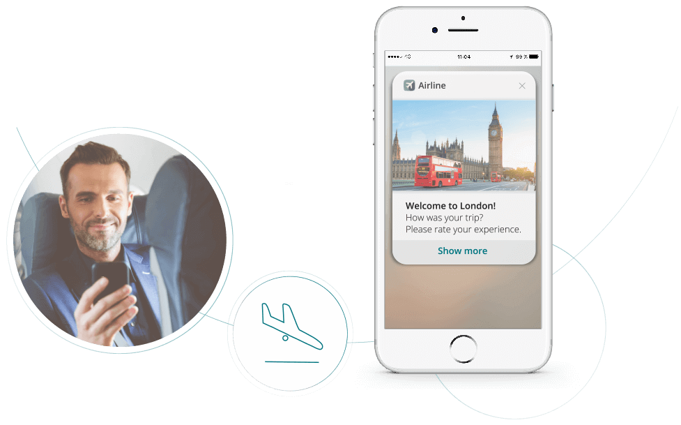 Context based push notifications