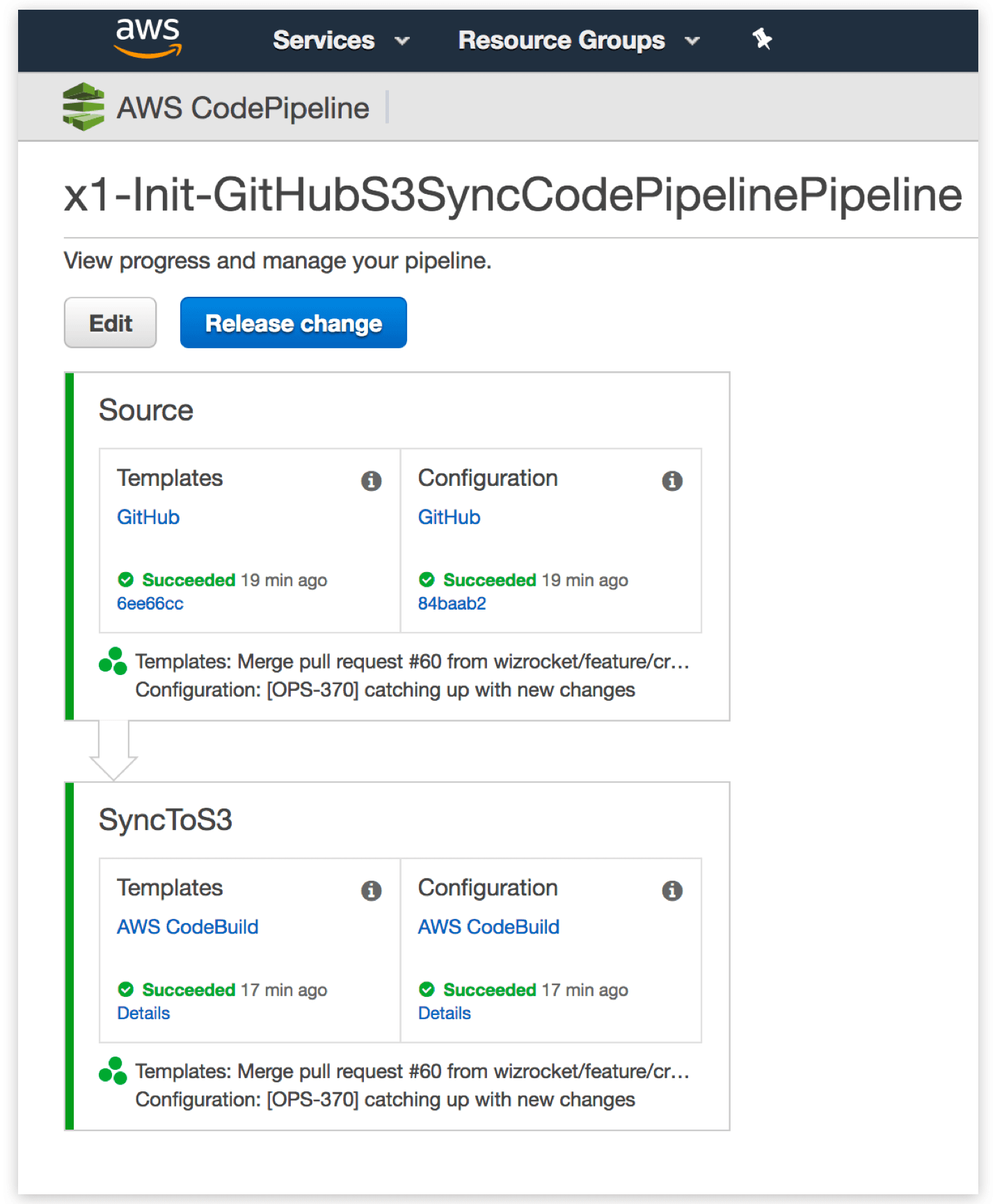 Synchronizing code from GitHub to S3 