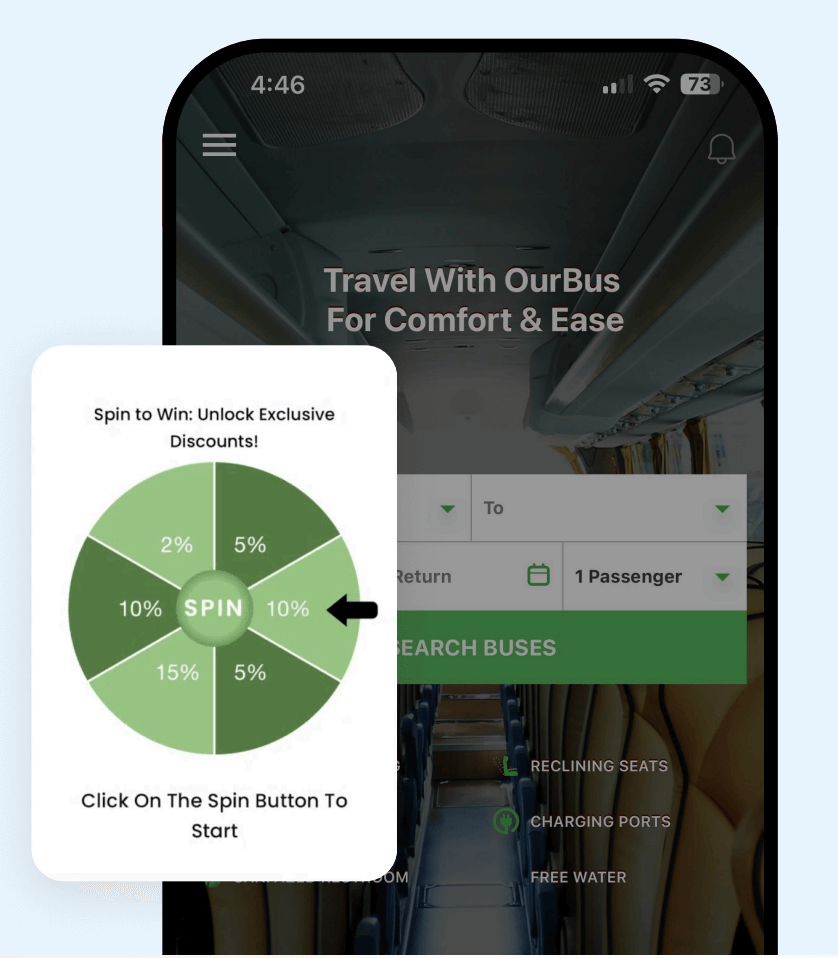 OurBus App Gamification with CleverTap