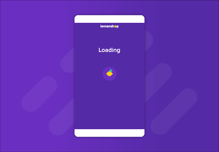 mobile app design loading screen example lemon making lemonade