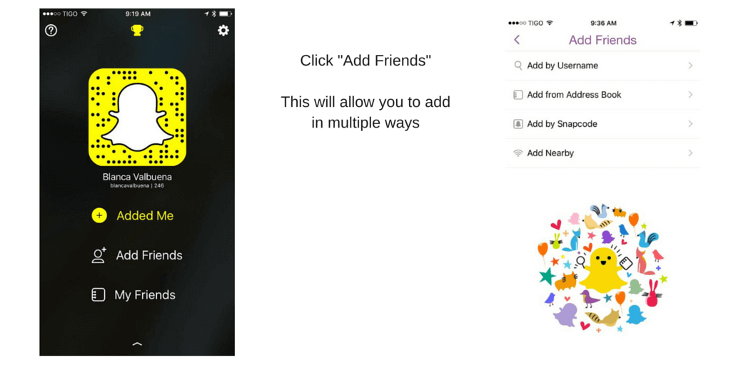 How to add friends to Snapchat