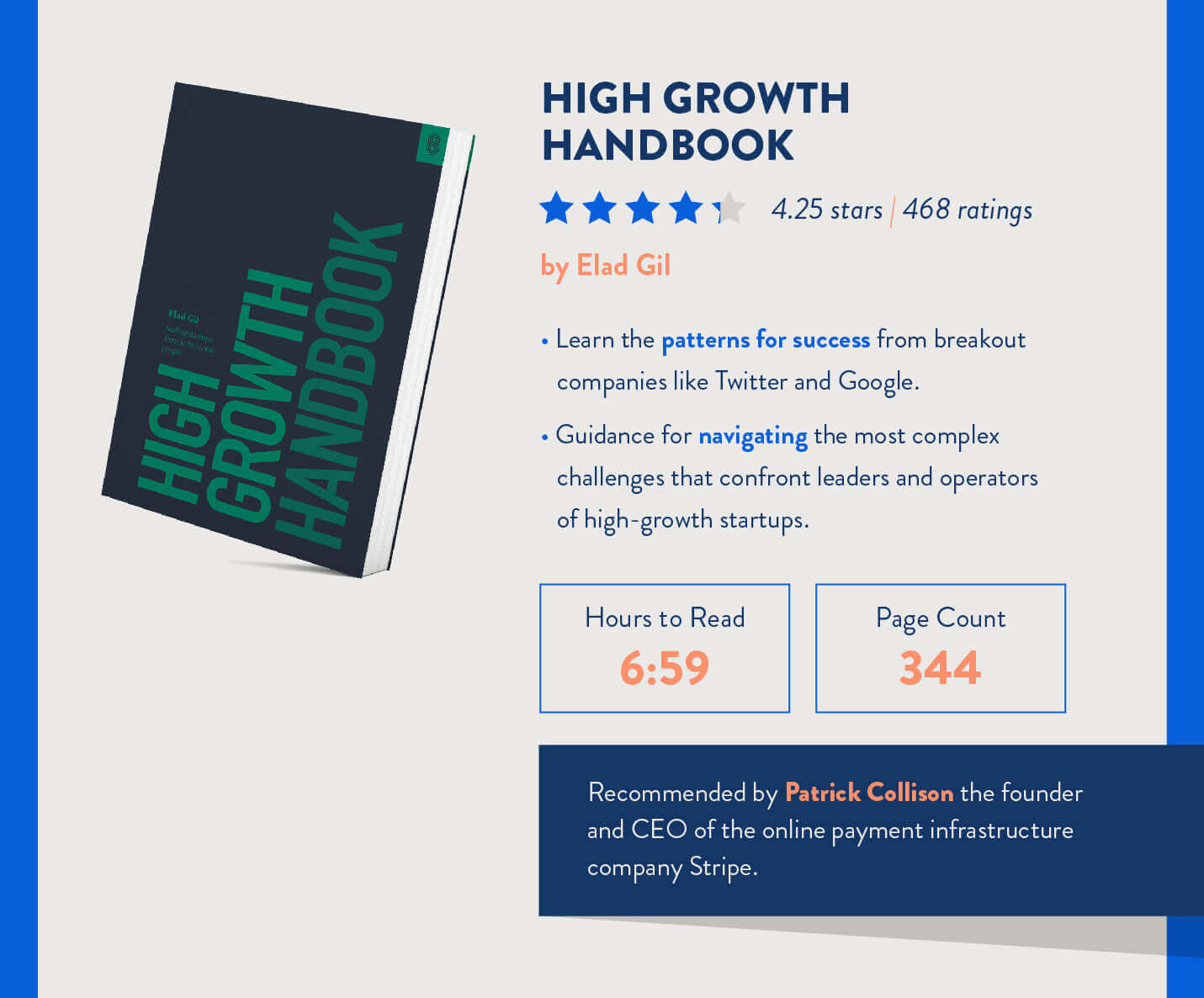 high growth handbook for mobile marketers to read recommended by Patrick Collison of Stripe