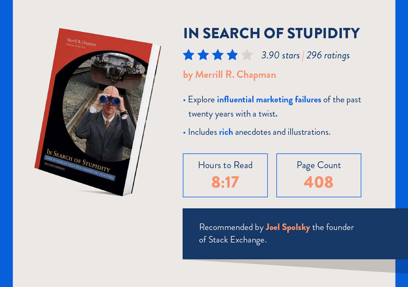 In search of stupidity page count and time it takes to read for mobile marketers