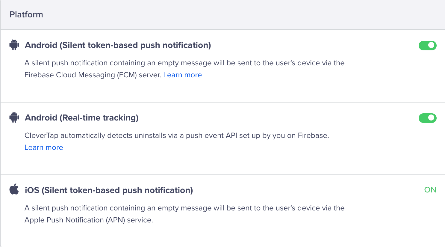 CleverTap Uninstall Tracking