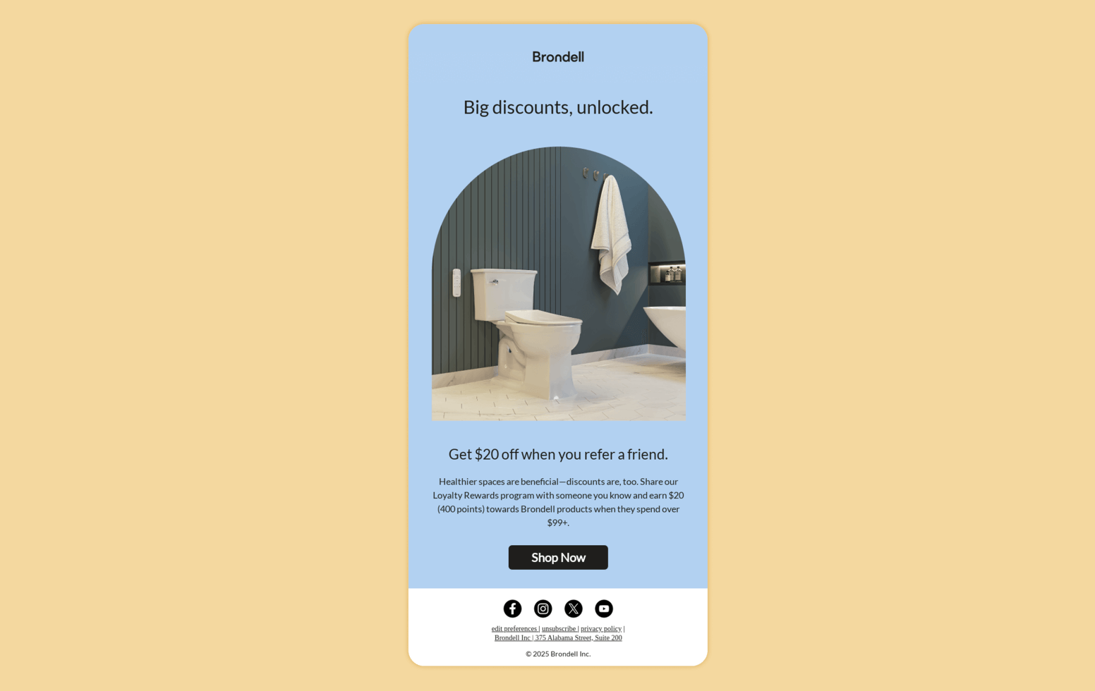Referral Post Example of Brondell