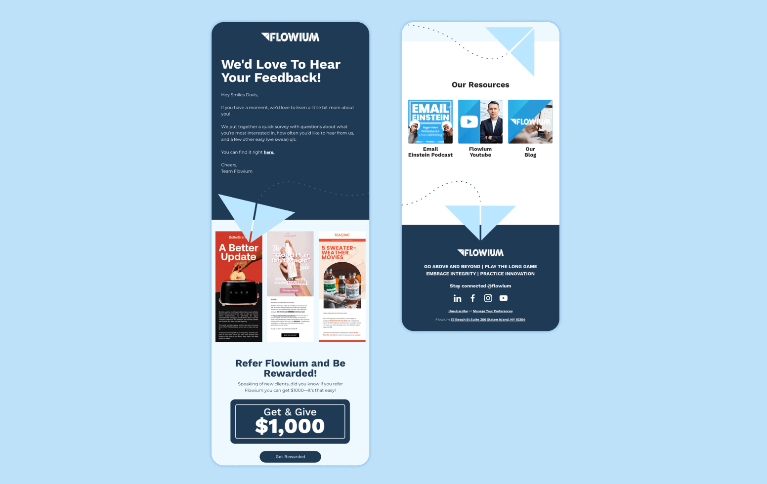 Referral Post Example of Flowium