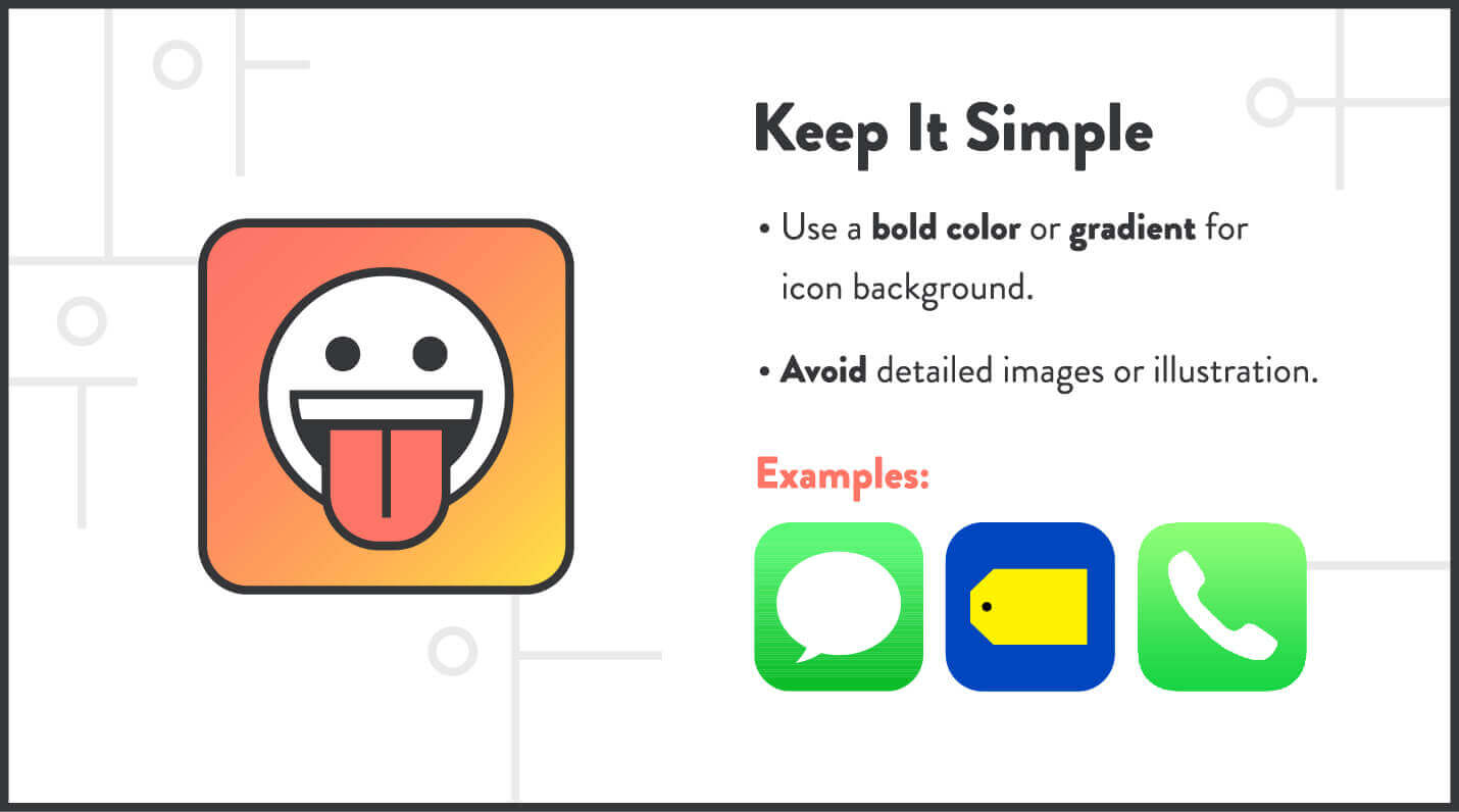 app icons tip to keep it simple like apple and best buy examples