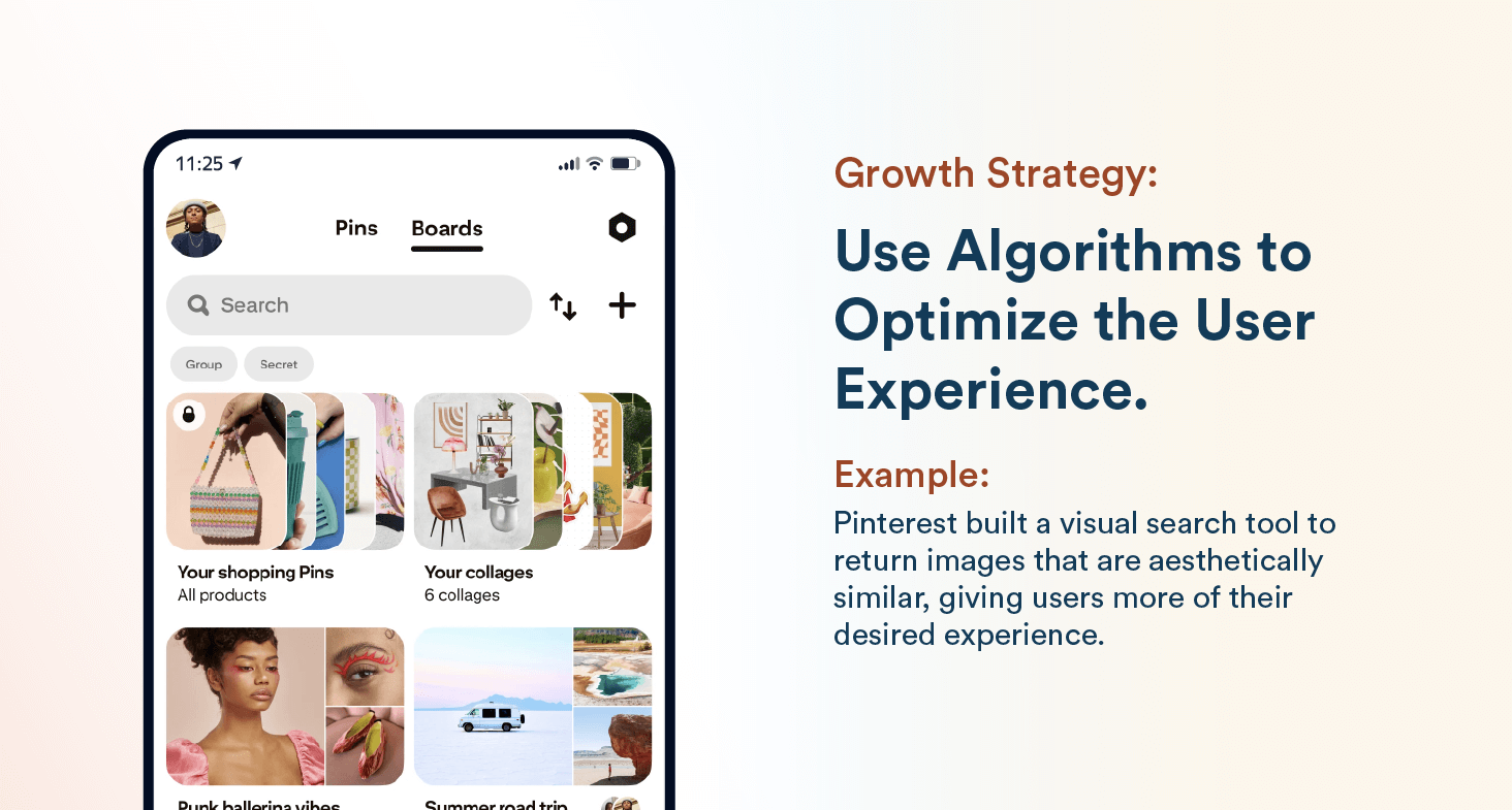 Pinterest Growth Strategy: Built a Visual Search Tool to Return Aesthetically Similar Images.
