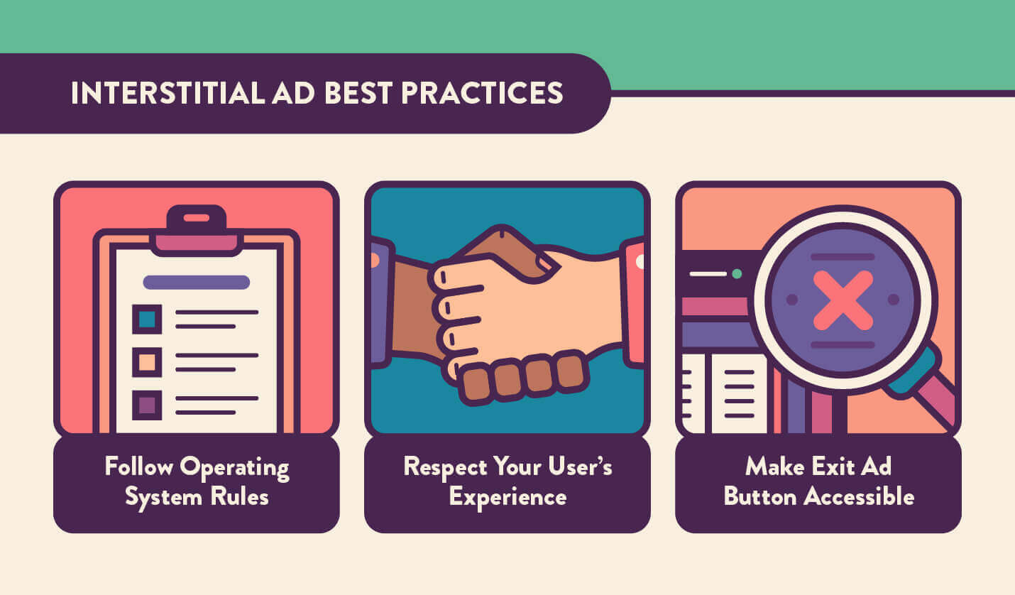 how to effectively and properly place interstitial ads