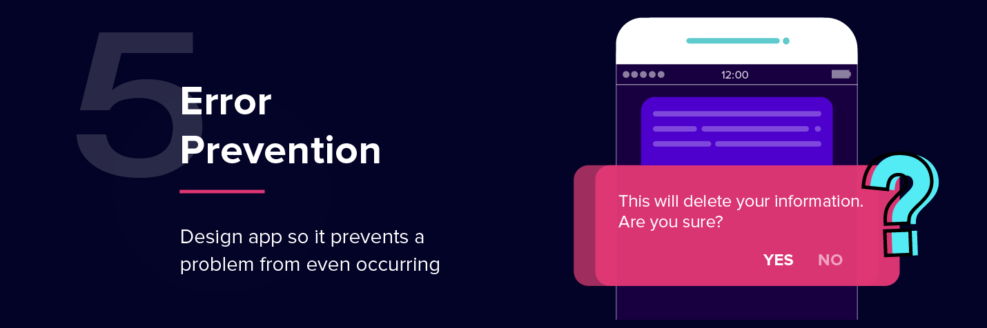 Heuristic Evaluation 05 - Error prevention