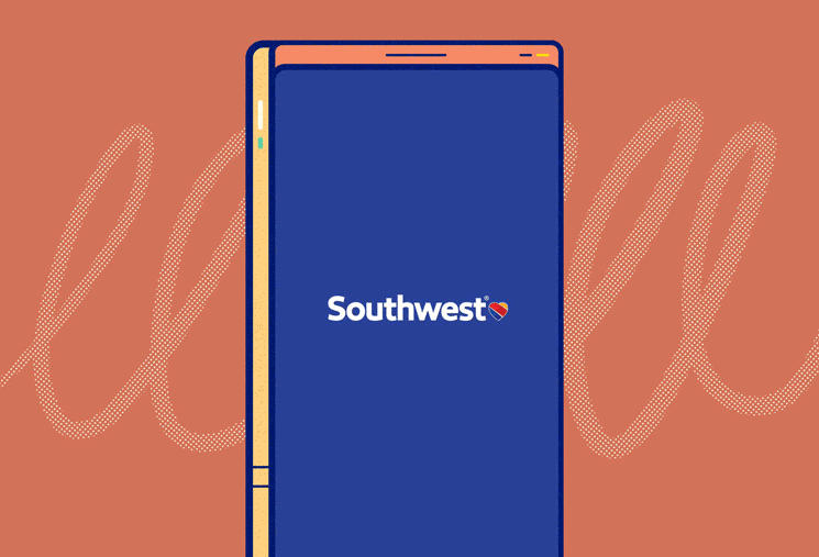 microinteraction example from southwest animated to show the loading screen
