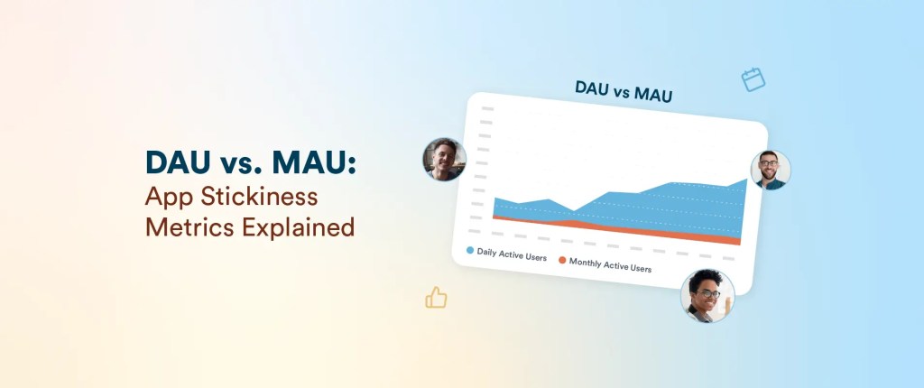 Daily Active Users (DAU) vs. Monthly Active Users (MAU): App Stickiness ​Metrics Explained