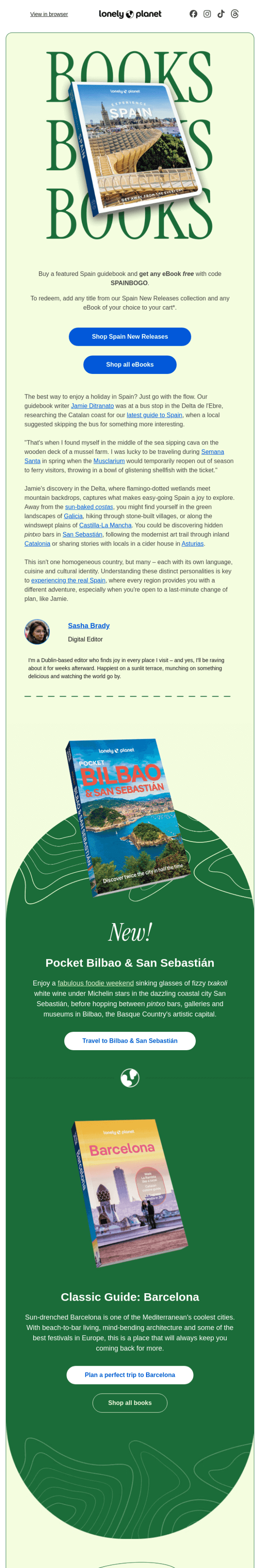 Lonely planet onboarding email