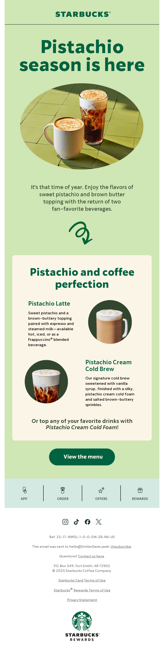 starbucks onboarding email