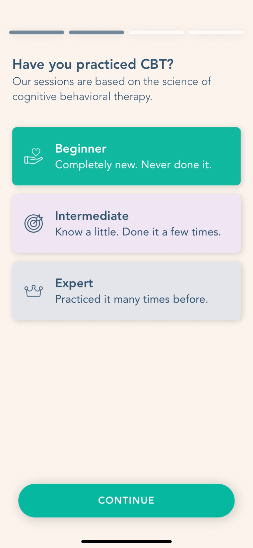 Bloom app onboarding 2