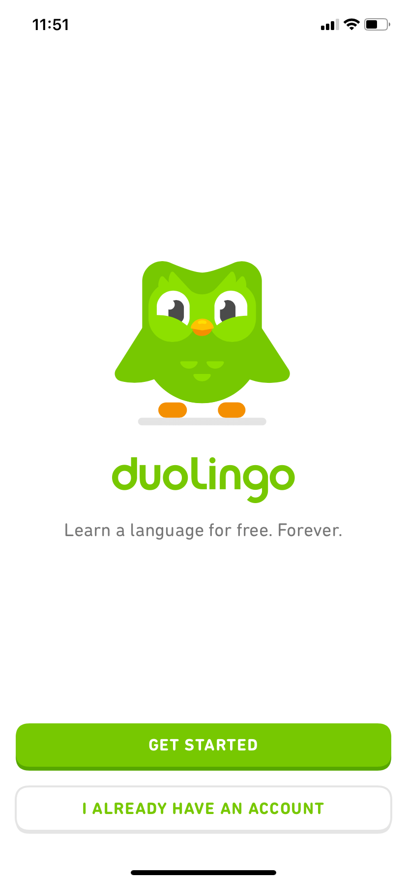 Duolingo app onboarding 1