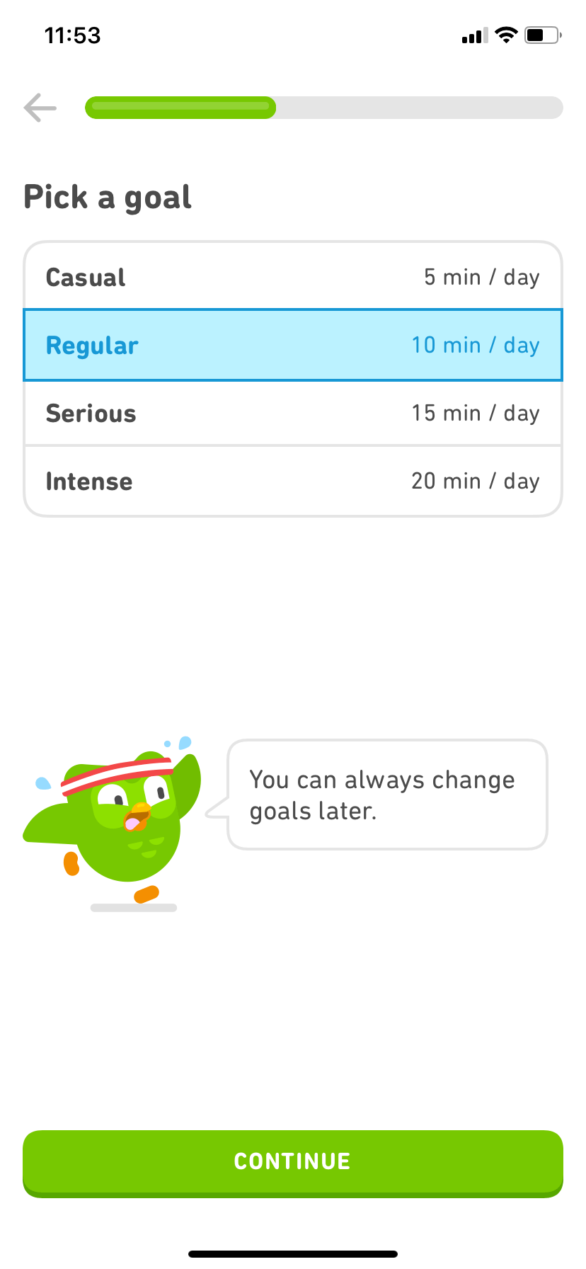 Duolingo app onboarding 2