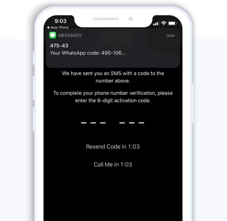 WhatsApp app onboarding