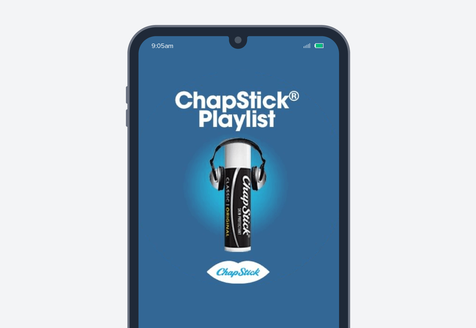 chapstick mobile advertisement