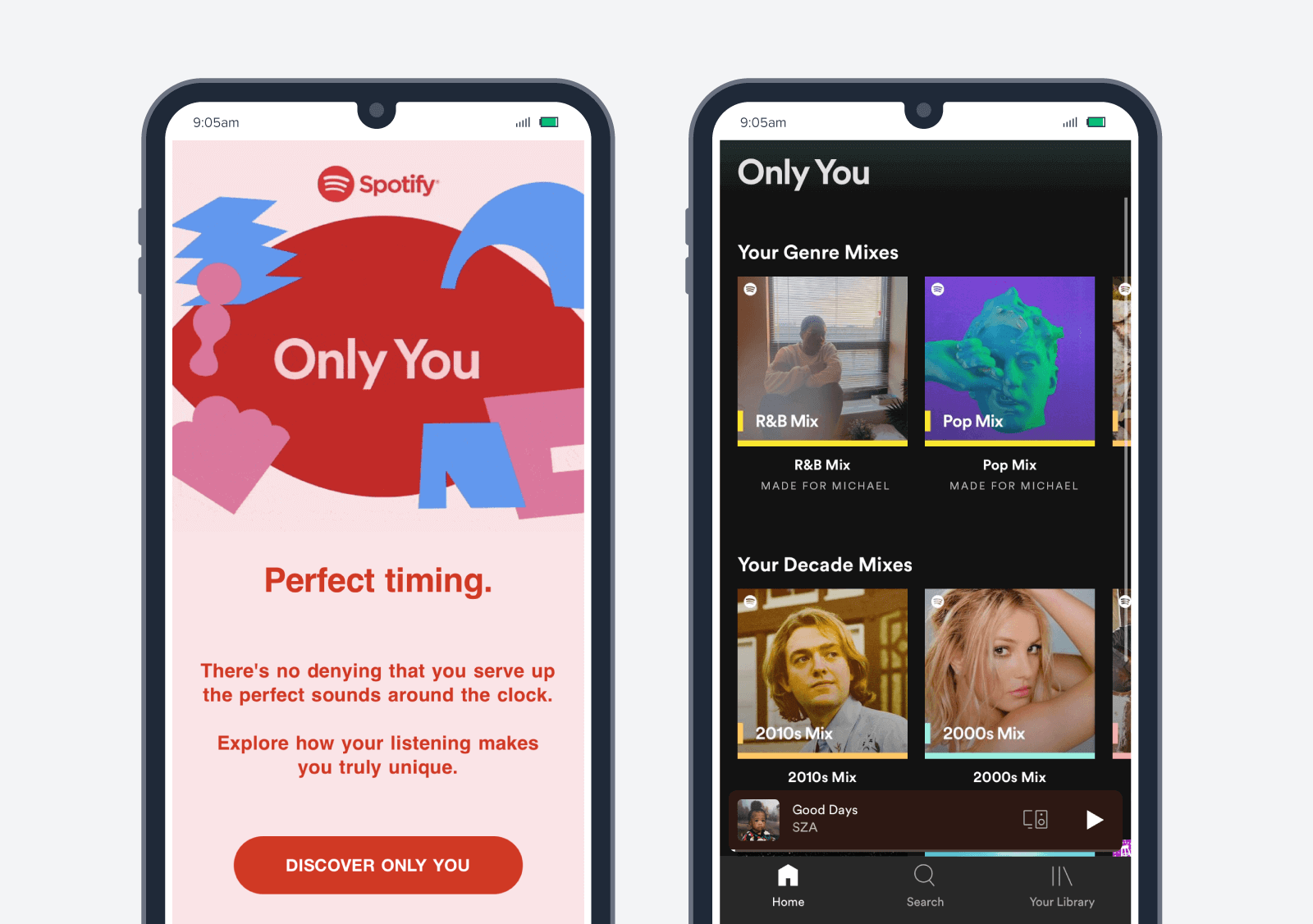 Customer engagement example from Spotify