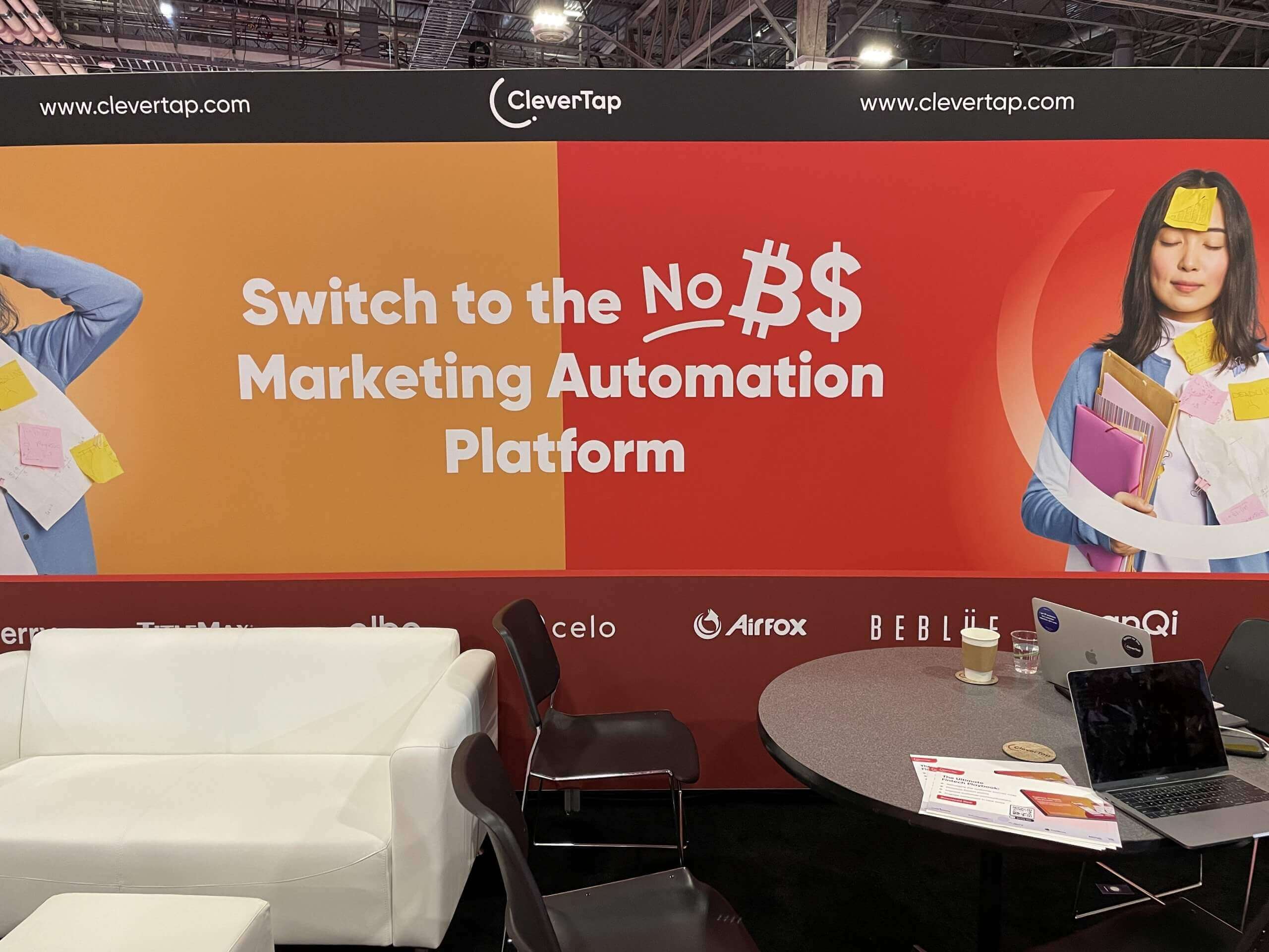 The CleverTap booth at Money 20/20