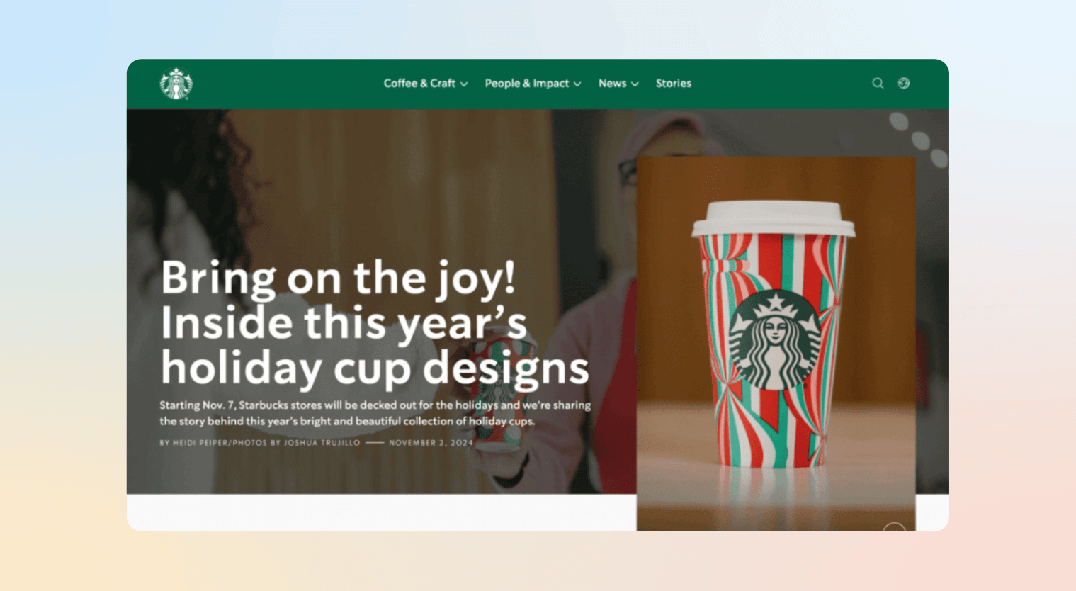 e-commerce personalization - Starbucks