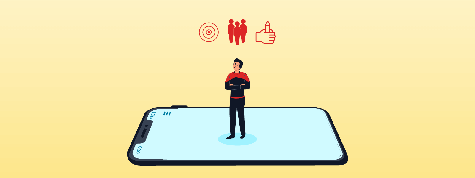 What do gamers value? Illustration of a gaming app user and his values