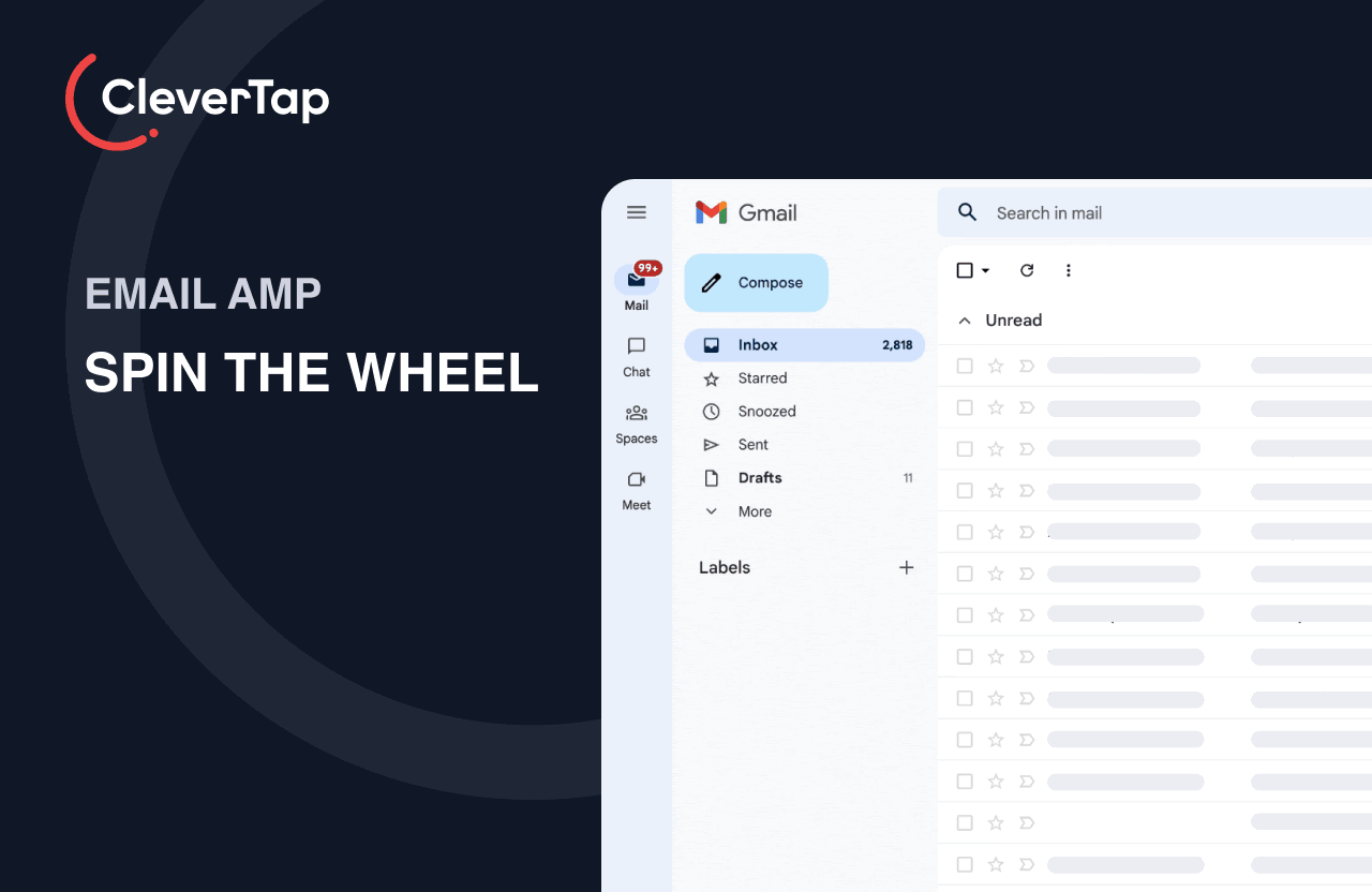 AMP for Email 03 spin the wheel