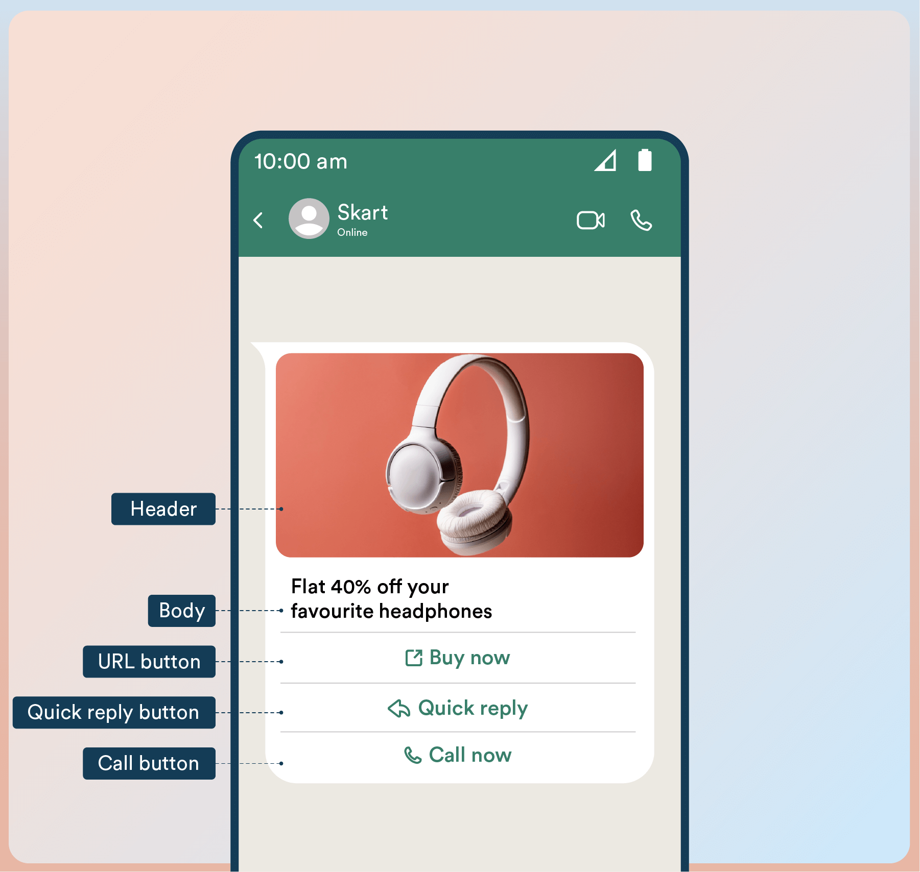 Multi-button WhatsApp Template