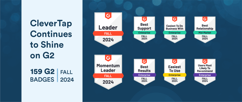 Your Feedback = Our Success: CleverTap Earns Multiple Recognitions in G2 Fall 2024 Reports