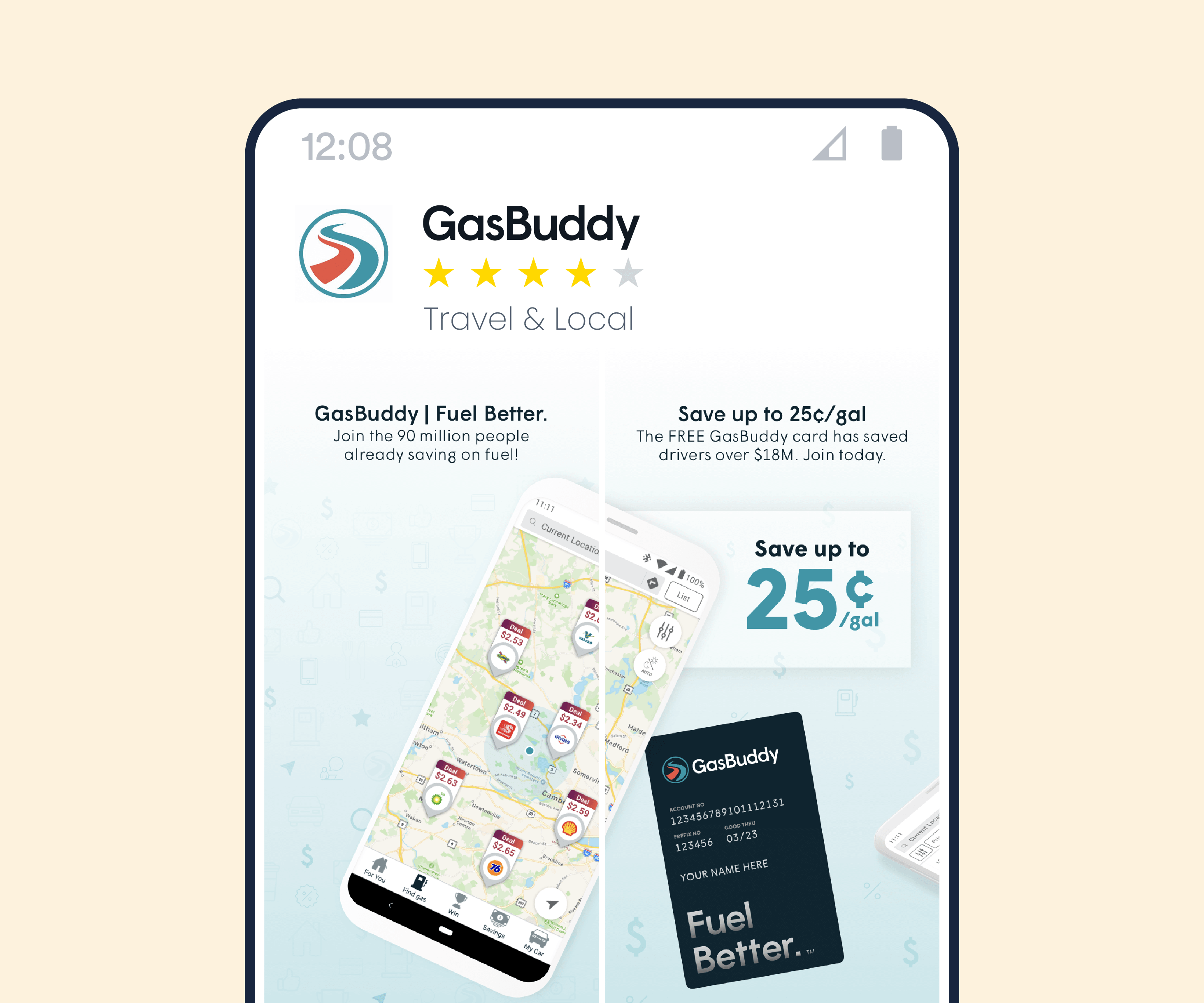 GasBuddy example for location based marketing