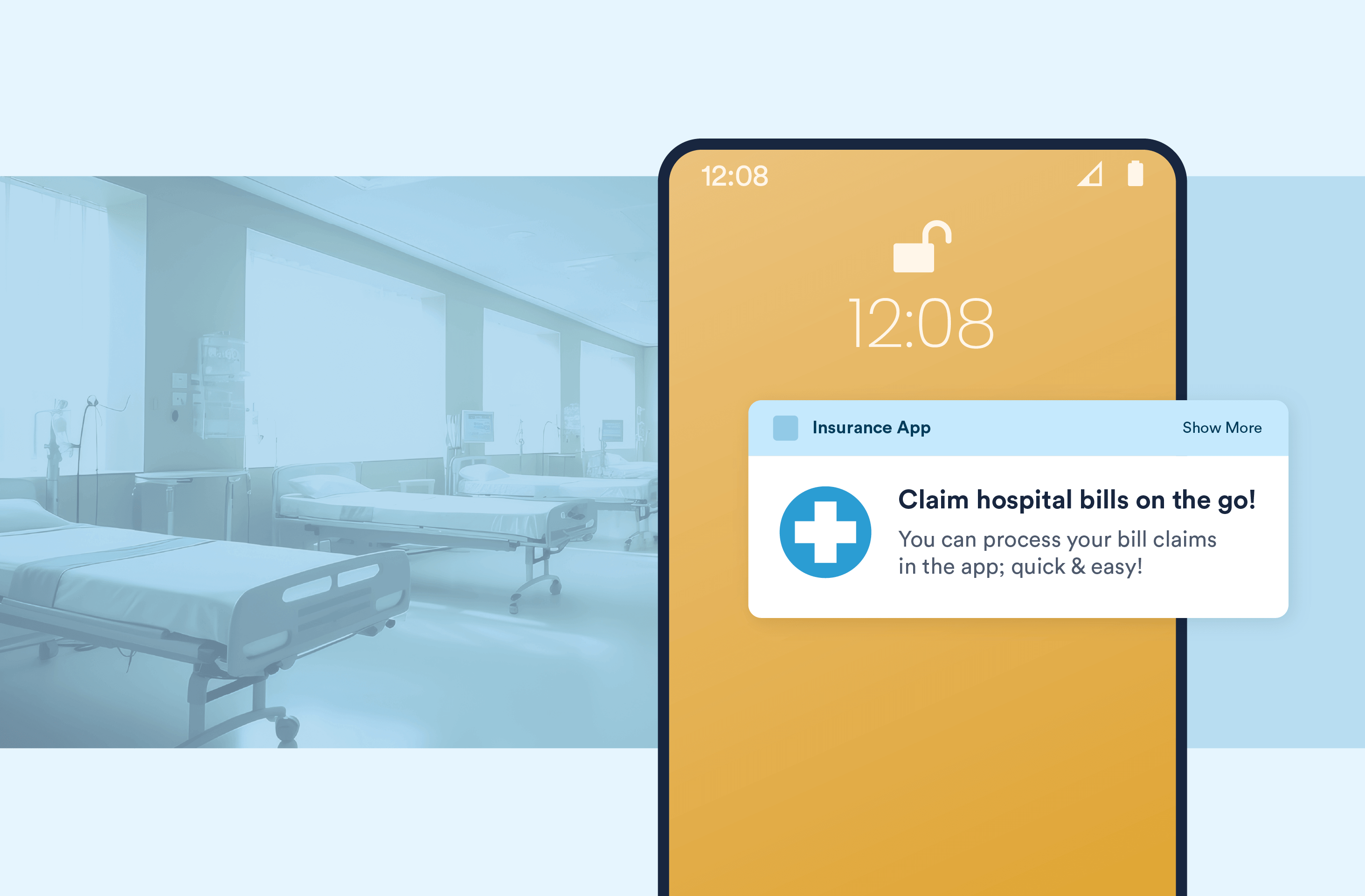 Location based targeting example in healthcare