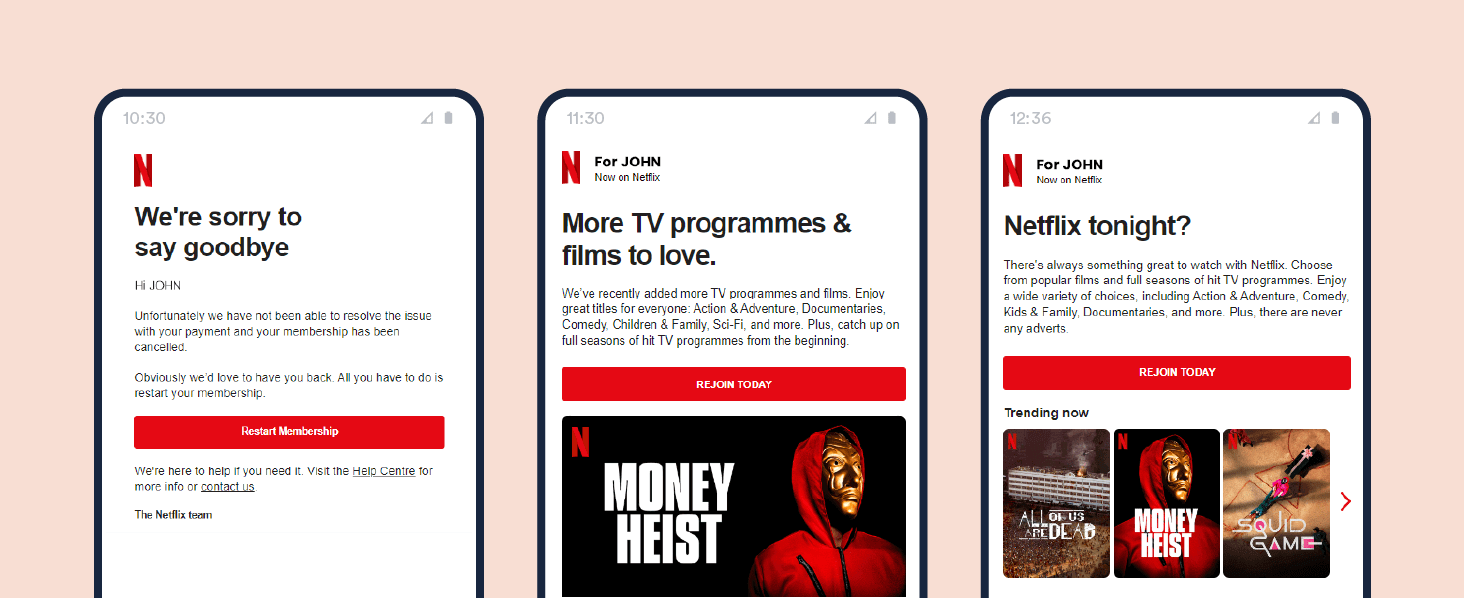 Netflix’s Winback Email Campaign
