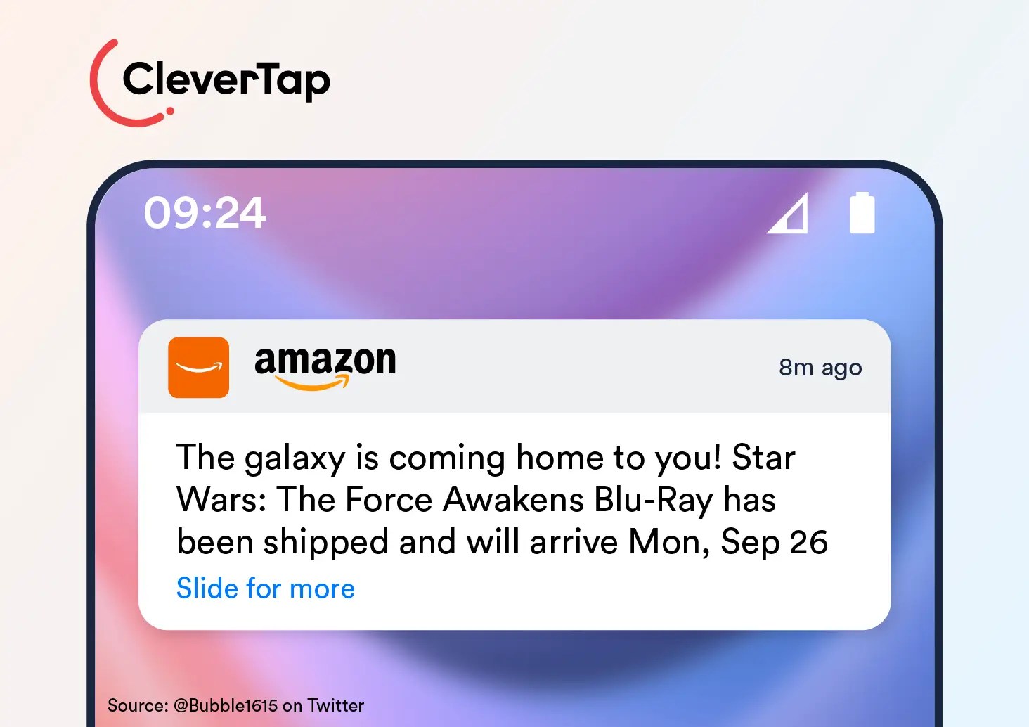 Amazon Transactional Push Notifications Example
