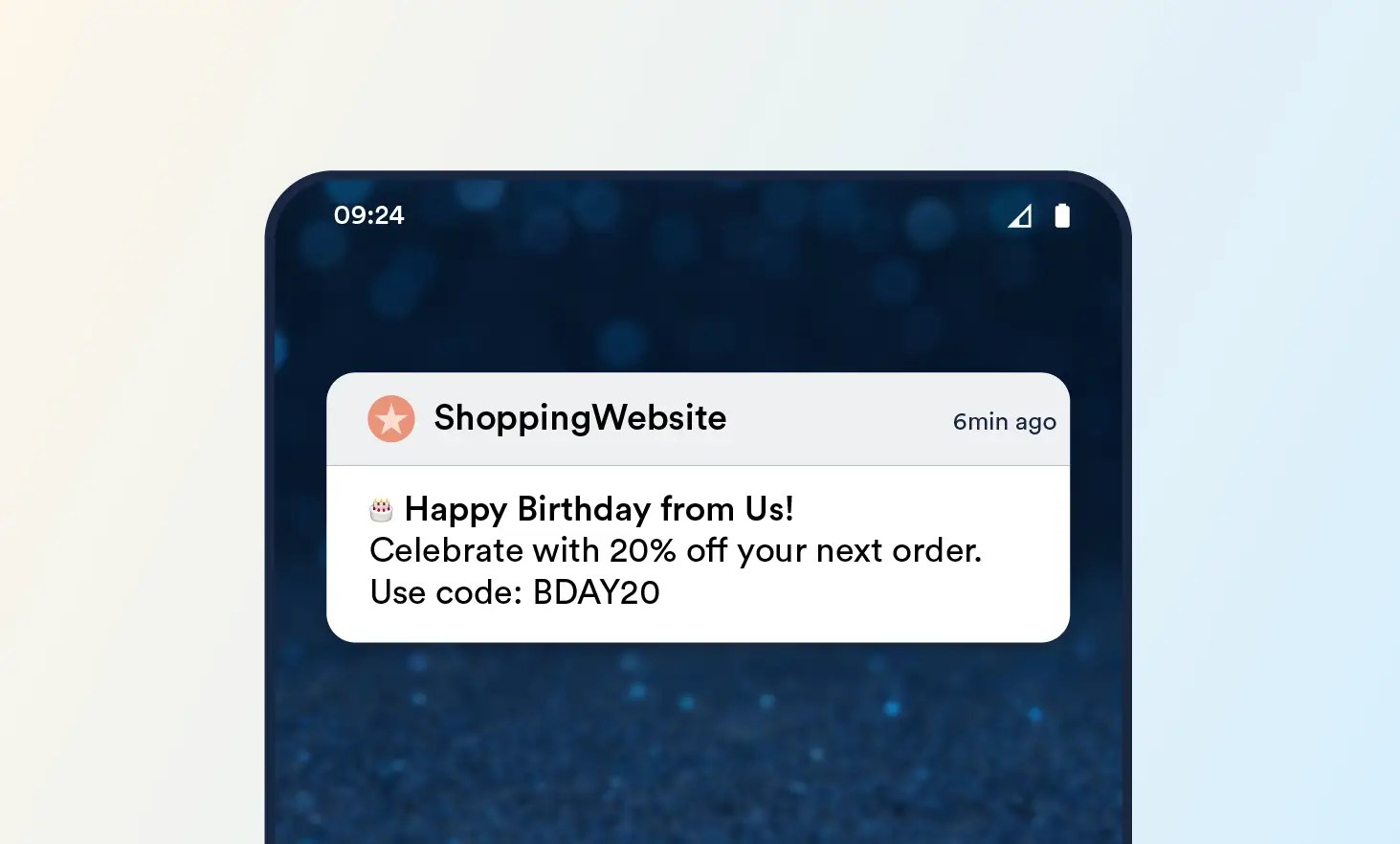 Event-Based e-commerce push notifications