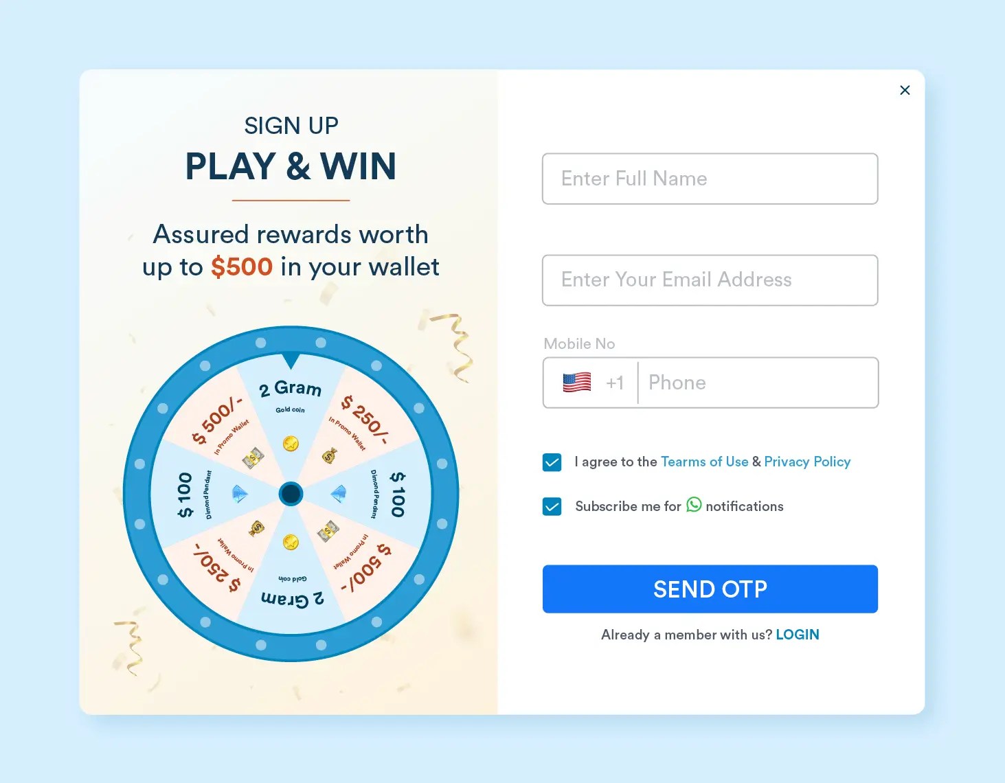 Gamifying Email Subscription