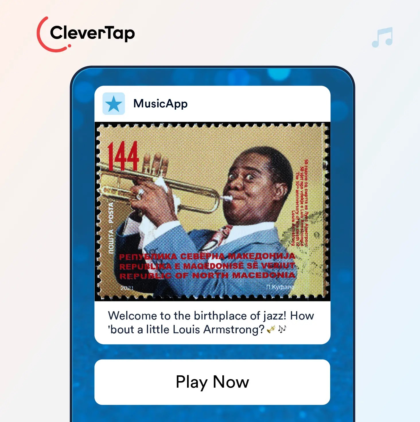 Music App Location-Based Notifications Example