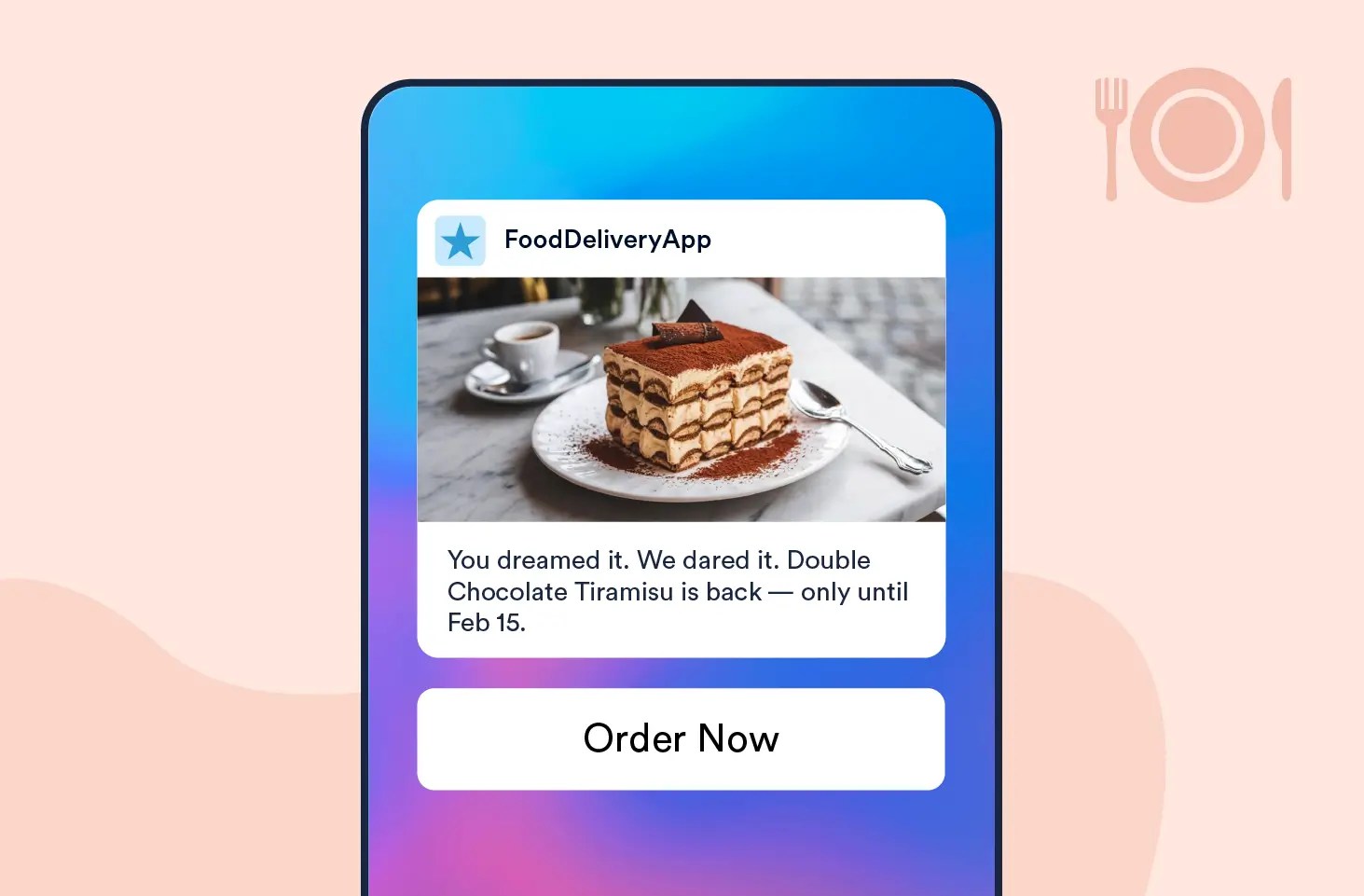 Push Notification template to Announce the Return of a Limited Item