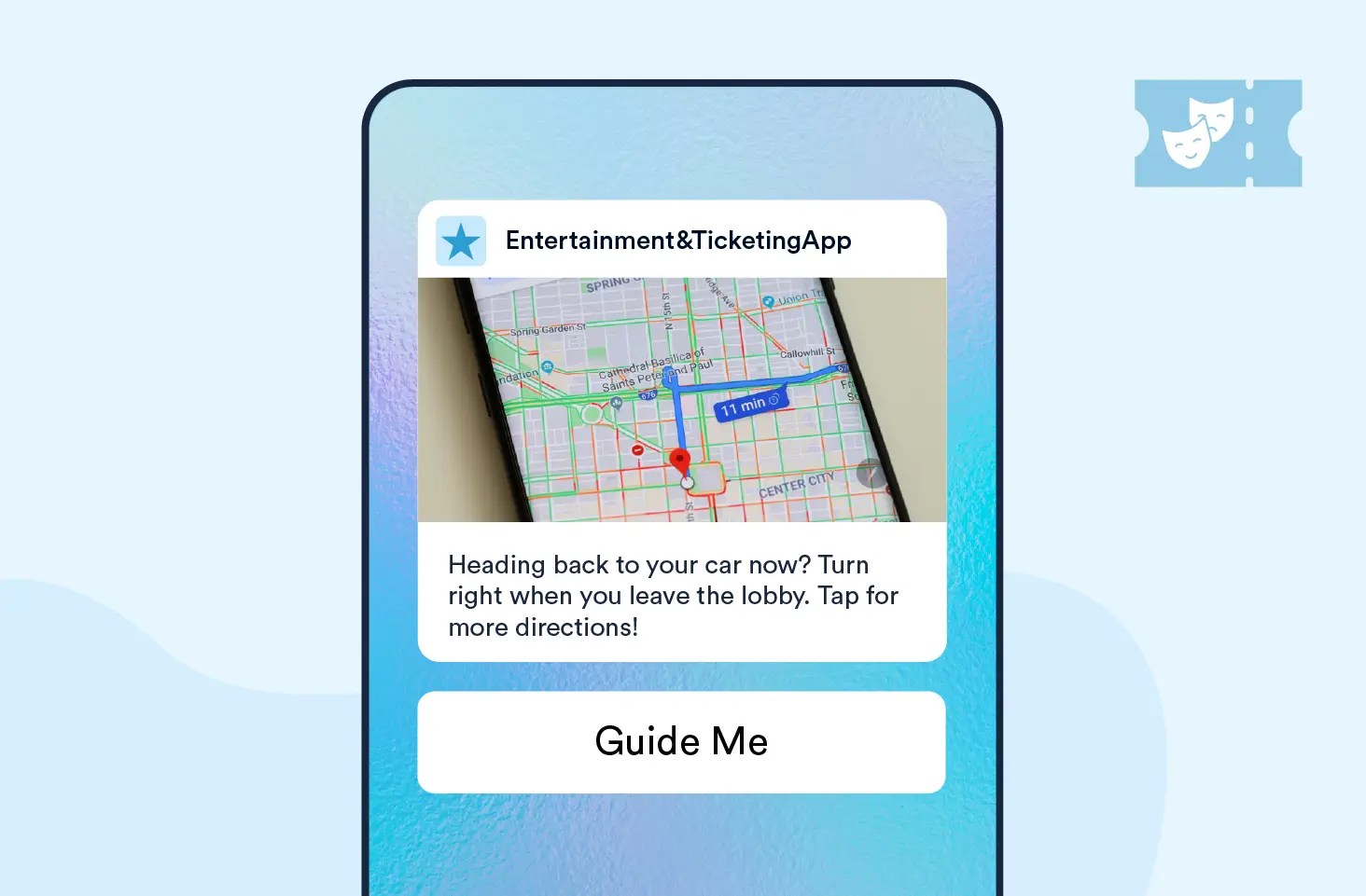 Push Notification template to Help Users Find Their Way to an Exit