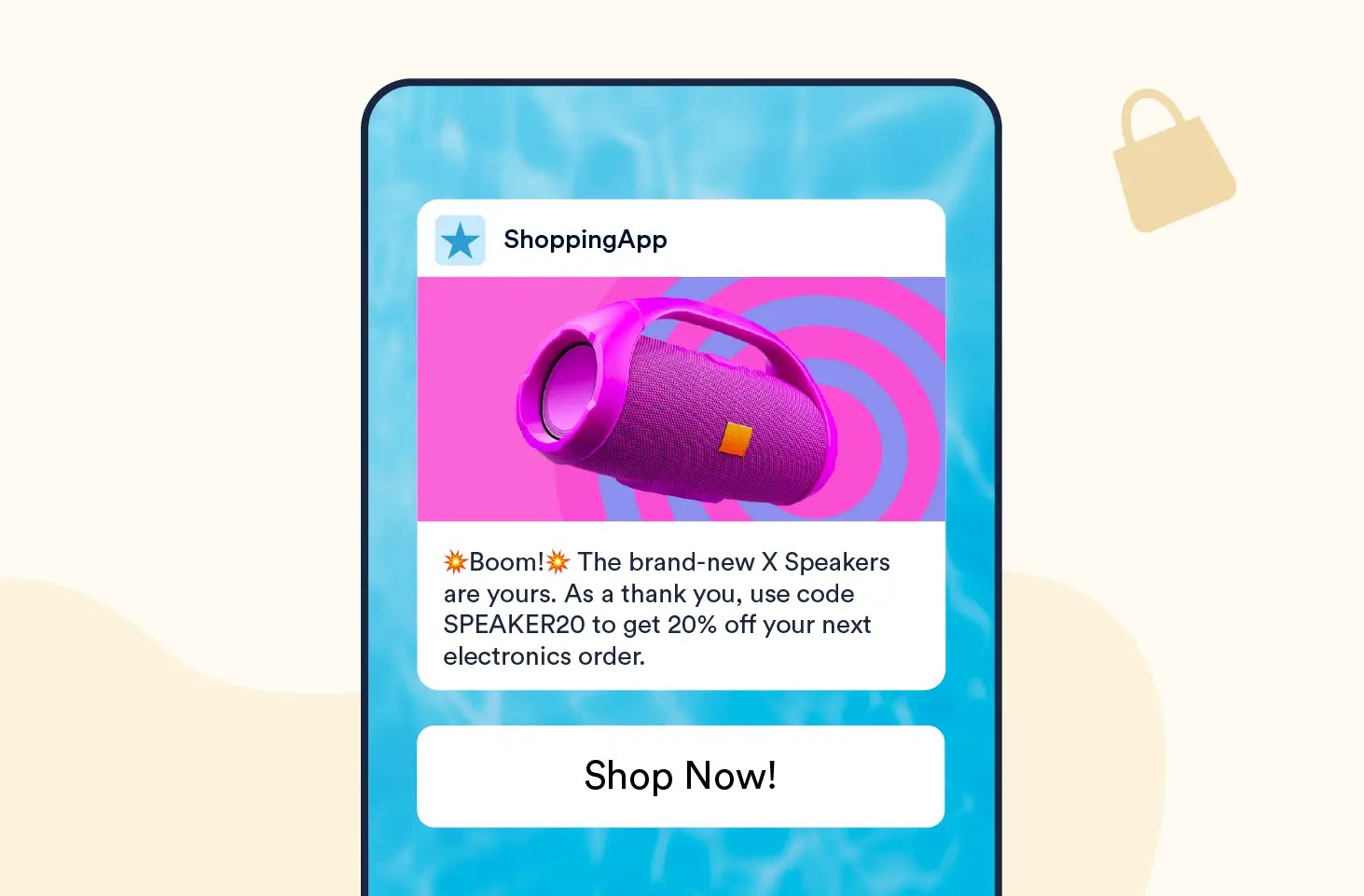 Push Notification templates you can use to Post-Purchase Incentive