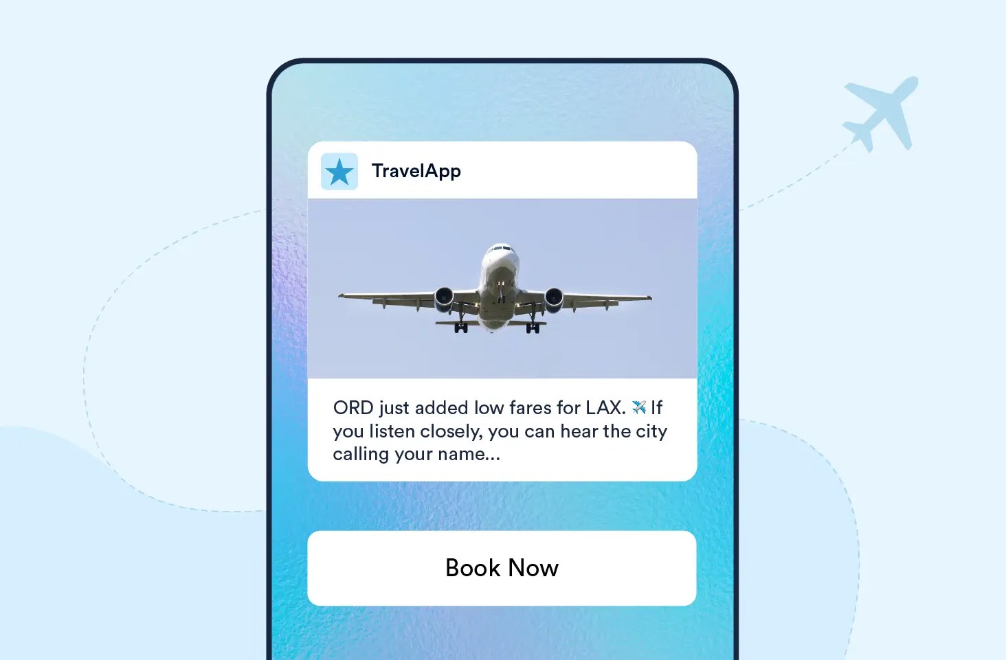 Push Notification templates you can use to Reference User’s Local Airport and Suggest Trips