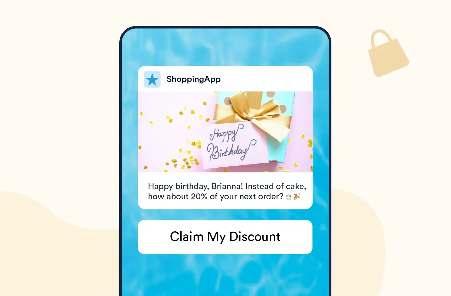 Push Notification templates you can use to Send a Birthday Offer or Discount