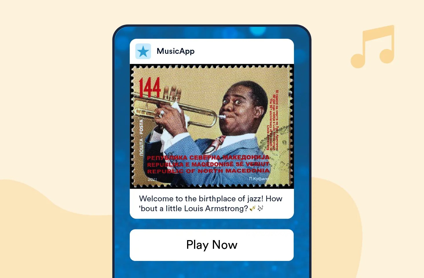 Push Notification templates you can use to Tie Music Suggestions to User Location