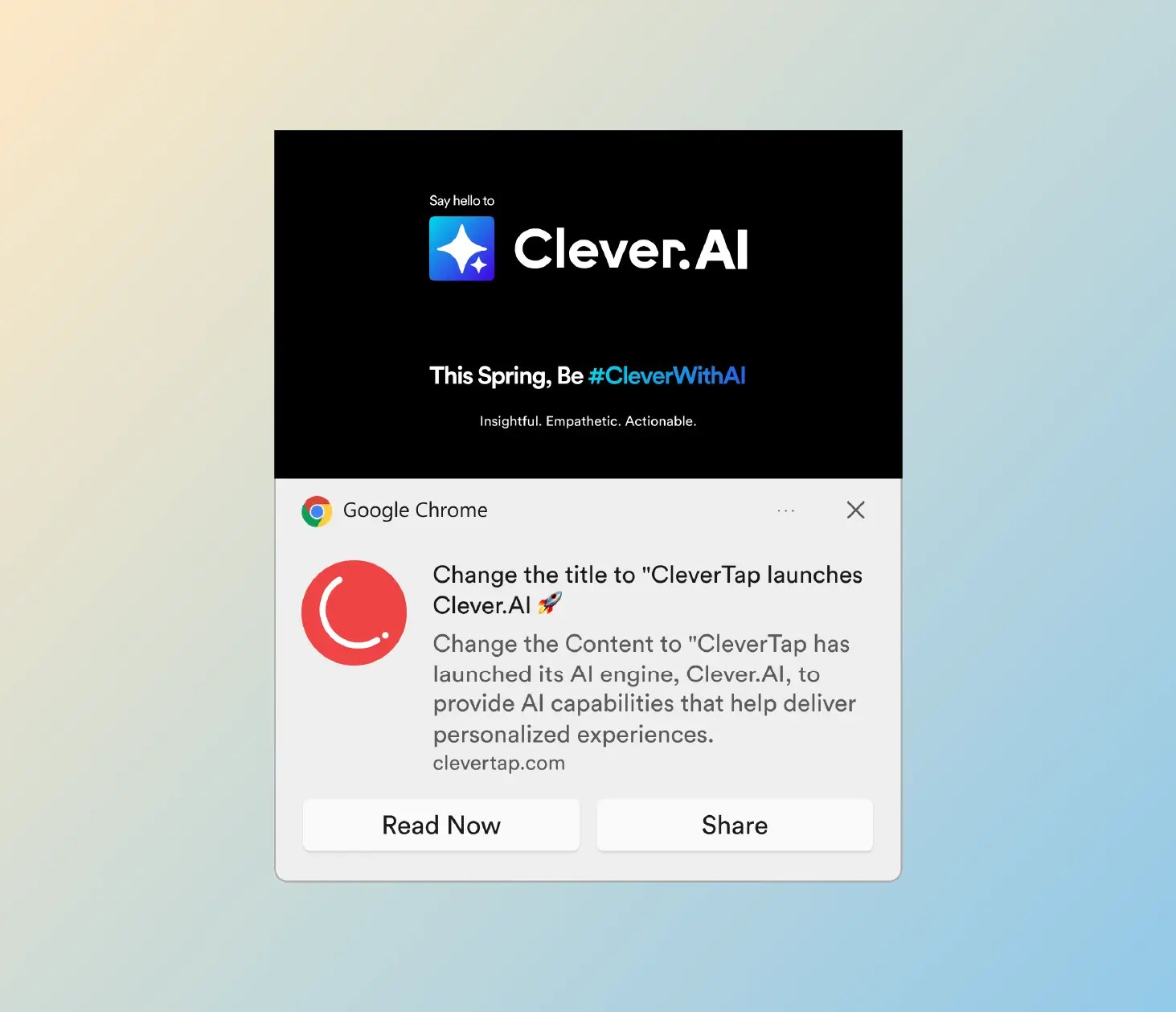 Web Push Notification in Chrome via Windows