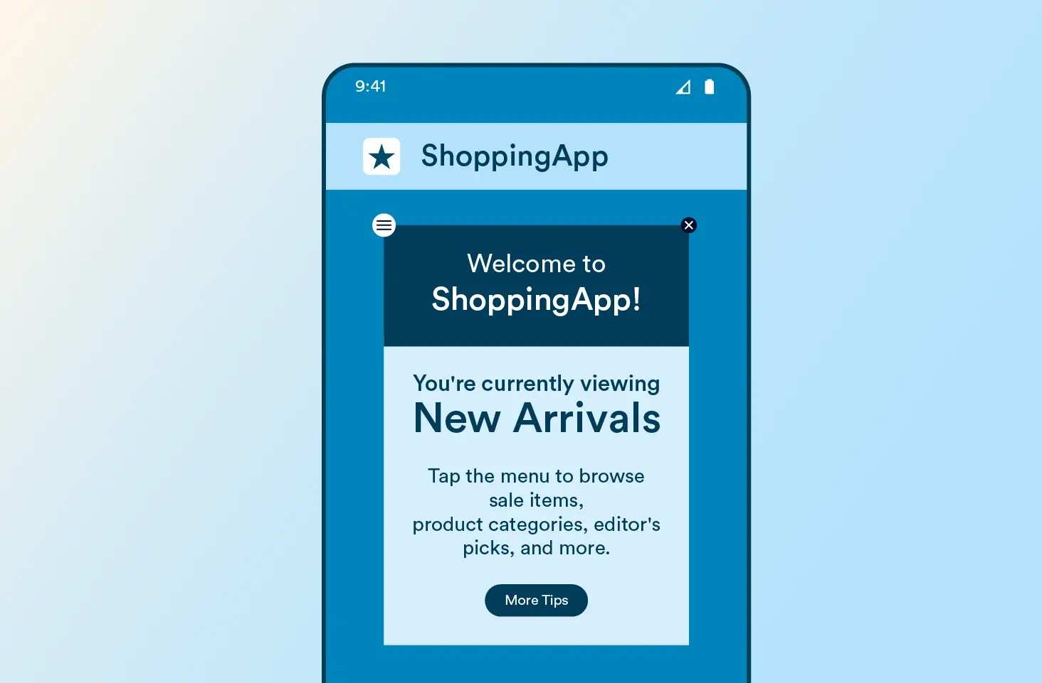 Type of In-App Notification - Modals