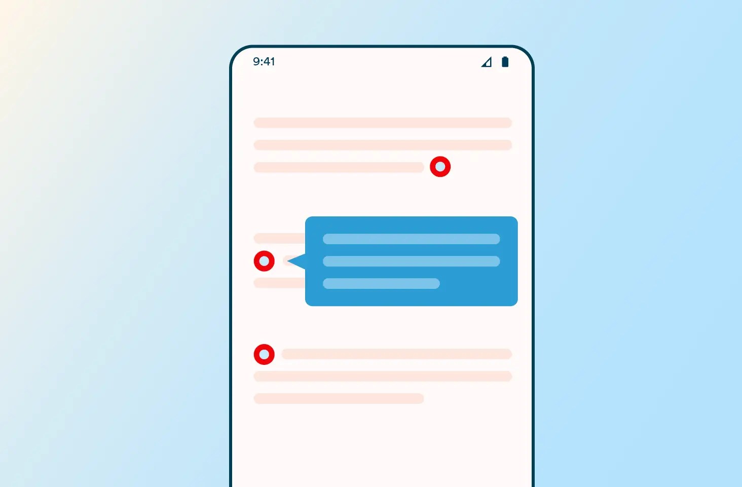 Type of In-App Notification - Hotspots