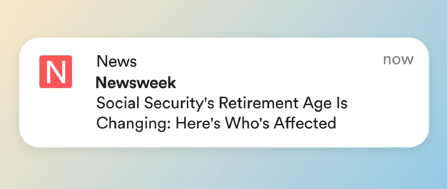 CNN - News and Media web push notification example