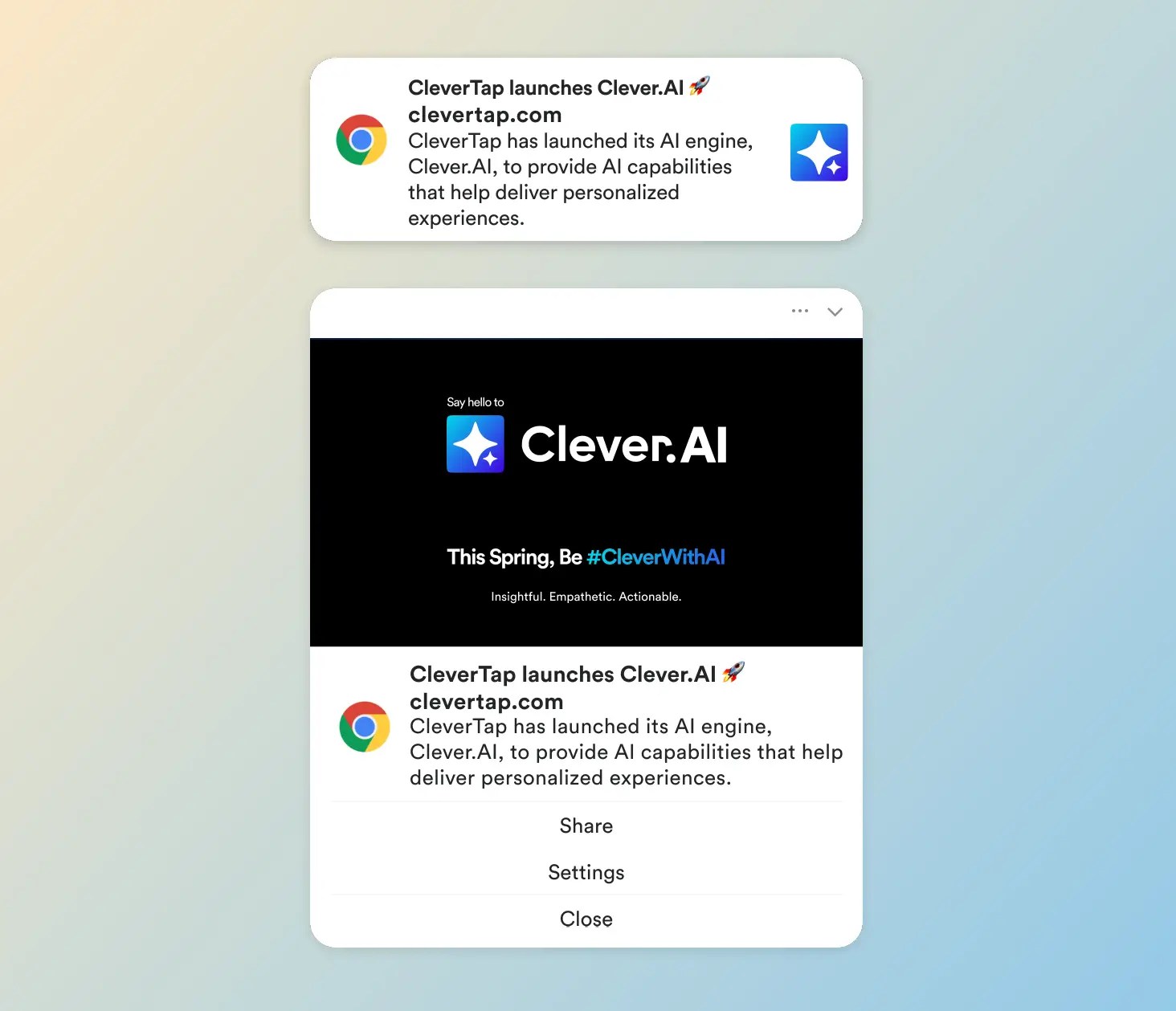 Web Push Notification in Chrome via Mac OS